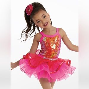 Weissman “Walking on Sunshine “ dance costume- size SC (6/6X)